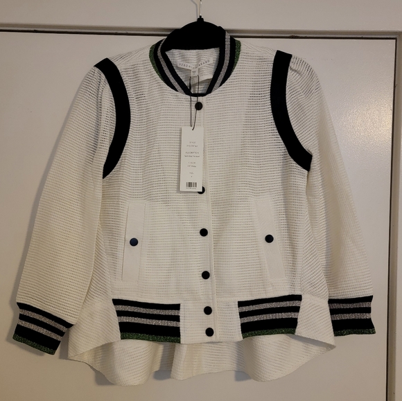 NWT Veronica Beard Smith Ribbed Trim Jacket Size 4 - Picture 3 of 8